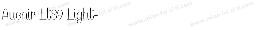 Auenir Lt39 Light字体转换